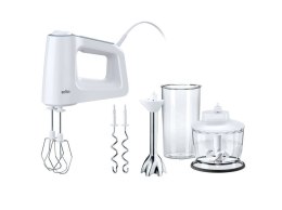 Braun MultiMix 3 HM 3137 - Mikser ręczny - Biały - 500 W - Tworzywo sztuczne - Stal nierdzewna - 75 mm
