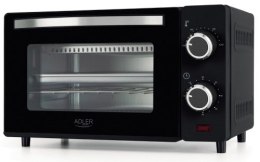 Piekarnik elektryczny 9L | Regulacja temperatury | Minutnik | Adler Adler