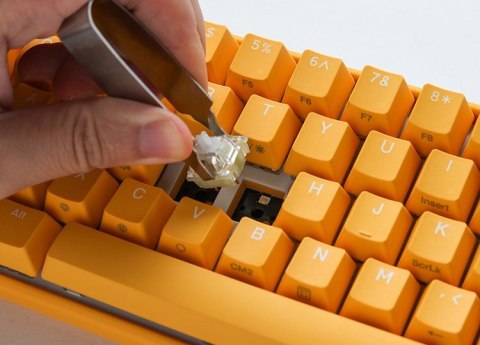 Ducky One 3 Yellow Mini klawiatura Gaming USB Niemiecki Żółty