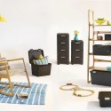 Regał z szufladami 3x14L rattan kremowy 206314 CURVER