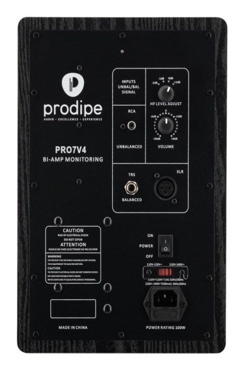Prodipe Pro7 V4 2-drożny Czarny Przewodowa 100 W