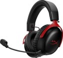 HyperX Cloud III Wireless - bezprzewodowy zestaw słuchawkowy do gier (czarno-czerwony)