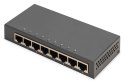 Digitus 8-portowy przełącznik gigabitowy, desktop, niezarządzalny, metalowa obudowa