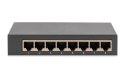 Digitus 8-portowy przełącznik gigabitowy, desktop, niezarządzalny, metalowa obudowa