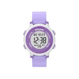 Zegarek dla dzieci Sponge WatchMe Kids ( Apple Find My, wodoodporność 3 ATM, bateria do 1 roku, Fioletowy)