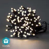Lampki choinkowe Nedis SmartLife Białe Wi-Fi WIFILX01W200 20m