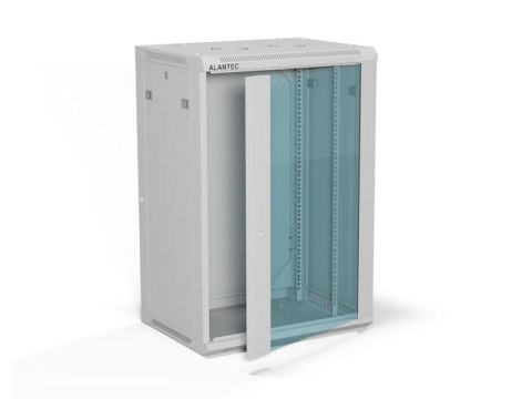 ALANTEC Szafa wisząca 19" 18U 600x450, kolor szary