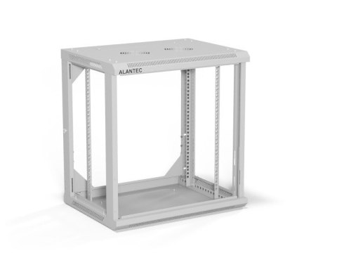 ALANTEC Szafka rack wisząca 19" 12U 600x450, kolor Szary FLAT PACK