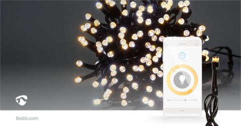 Nedis WIFILX01W100 oświetlenie dekoracyjne Lekki łańcuch do dekoracji 100 szt. LED 2,21 W G