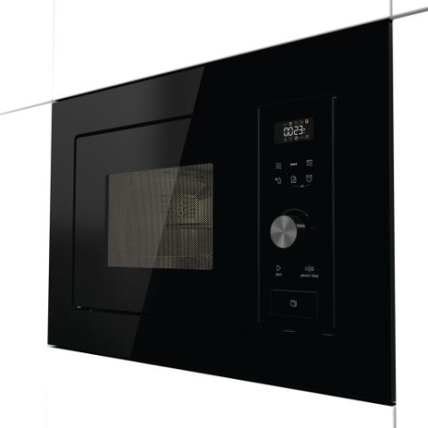 Czarna mikrofalówka Gorenje BM201AG1BG, z grillem, Wbudowana, 20 l, 800 W