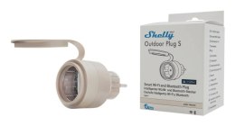 Inteligentne gniazdko zewnętrzne Shelly Outdoor Plug S Gen3 (mocha)