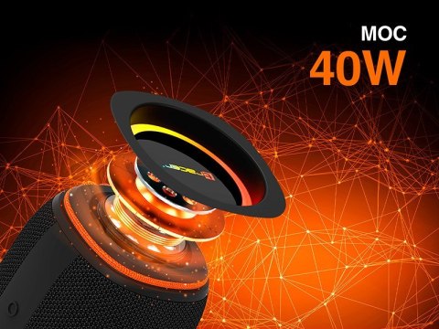 Przenośny głośnik Tracer XtremeBeat Pro TWS Bluetooth 40W Czarny