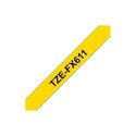 Brother | FX611 | Flexible tape | Thermal | Black on yellow | Roll (0.6 cm x 8 m)