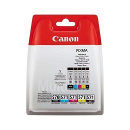 Canon Multipack PGI-570/CLI-571 Ink Cartridge, 2 x Black + 3 Colour Multipack (cyan, magenta, yellow)