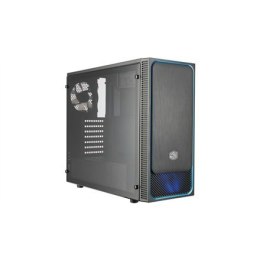 Cooler Master MasterBox E500L MCB-E500L-KA5N-S00 Side window, USB 3.0 x 2, Mic x1, Spk x1, Black/Blue, ATX, Power supply include