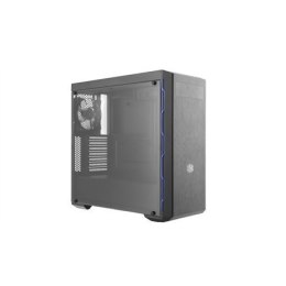 Cooler Master MasterBox MB600L Side window, Black/Blue Trim, ATX, Power supply included No