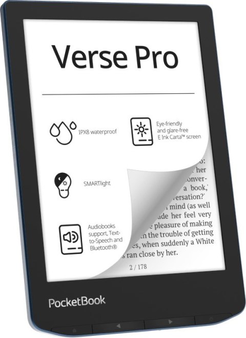 Czytnik E-booków PocketBook Verse Pro 634 6" 16GB Wi-Fi Azure Blue