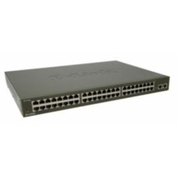 D-Link Switch DES-1050G Unmanaged, Rack mountable, 10/100 Mbps (RJ-45) ports quantity 48, 1 Gbps (RJ-45) ports quantity 2, Power