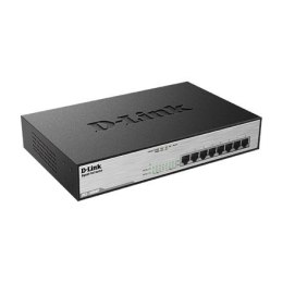 D-Link | Switch | DGS-1008MP | Niezarządzany | Do montażu w szafie | Porty 1 Gb/s (RJ-45) w liczbie 8 | Porty PoE w liczbie 8 | 