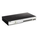 D-Link Switch DGS-1210-10MP Web Management, Desktop, 1 Gbps (RJ-45) ports quantity 8, SFP ports quantity 2, PoE+ ports quantity