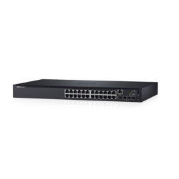 Dell Networking Switch N1524 Managed L3, Rack mountable, 1 Gbps (RJ-45) ports quantity 24, SFP+ ports quantity 4, Power supply t