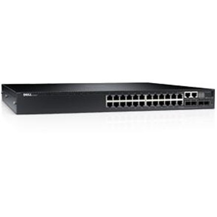 Dell Networking Switch N3024 Combo SFP ports quantity 2, 1 Gbps (RJ-45), Managed L3, Rack mountable, 1 Gbps (RJ-45) ports quanti