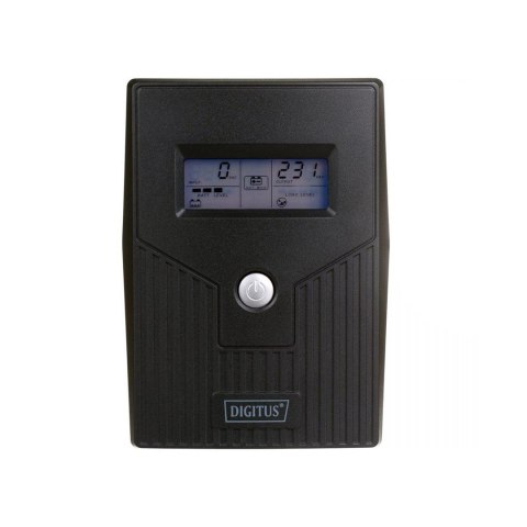 DIGITUS UPS LINE-INERACTIVE LCD BASIC 800VA/480W DN-170064-LCD-B 1X12V/9A AVR 2X SCHUKO CEE 7/3