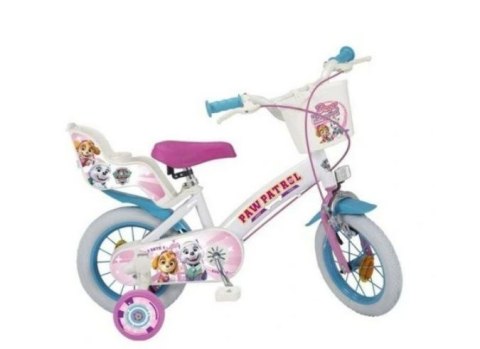Rower dziecięcy 12" Psi Patrol Biały 1281 Girl TOIMSA