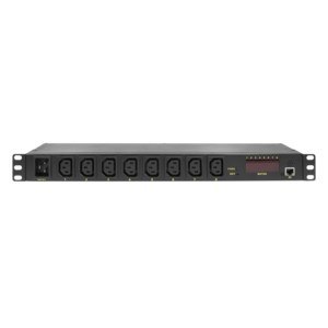 LogiLink PDU8P01 rozdzielacz zasilania PDU 8 x gniazdo sieciowe 1U Czarny