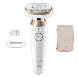 Depilator Braun Silk-épil 9 Flex SES9-011 3D, do stosowania na mokro i na sucho, biały/złoty | Braun