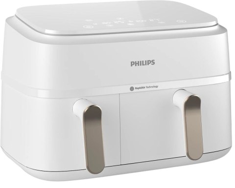 Frytkownica Philips z dwoma koszami | NA353/10 seria 3000 | Moc 2750 W | Pojemność 9 l | Rapid Air Plus | Biała