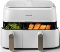 Frytkownica Philips z dwoma koszami | NA353/10 seria 3000 | Moc 2750 W | Pojemność 9 l | Rapid Air Plus | Biała