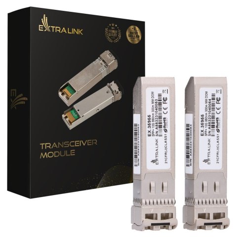 Extralink SFP+ 10G 2-pack | Moduł SFP+