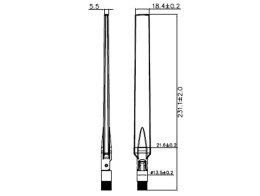 DeLOCK 88899 antena Antena dookólna RP-SMA 7 dBi