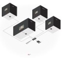 Lindy 38155 przedłużacz KVM Nadajnik i odbiornik