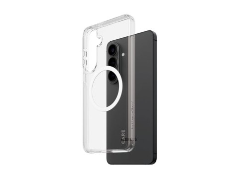 Etui CARE marki PanzerGlass z serii Urban Explorer, przezroczyste z białym Qi, do nowego Samsunga Galaxy S26 Plus | PanzerGlass
