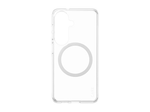 Etui CARE marki PanzerGlass z serii Urban Explorer, przezroczyste z białym elementem Qi, do nowego Samsunga Galaxy S26 | PanzerG