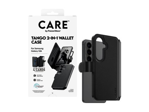 Etui typu portfel 2 w 1 CARE marki PanzerGlass Tango z funkcją Qi do nowego Samsunga Galaxy S26 | PanzerGlass