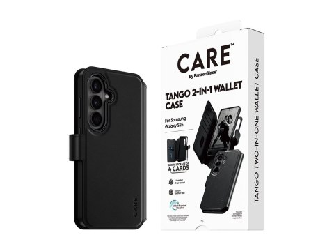 Etui typu portfel 2 w 1 CARE marki PanzerGlass Tango z funkcją Qi do nowego Samsunga Galaxy S26 | PanzerGlass