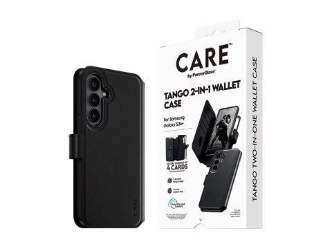 Etui typu portfel 2 w 1 CARE marki PanzerGlass Tango z funkcją Qi do nowego Samsunga Galaxy S26 Plus | PanzerGlass