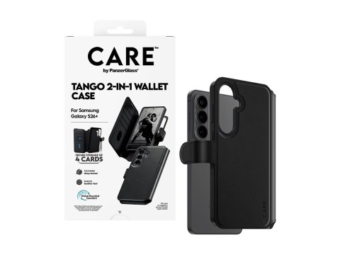 Etui typu portfel 2 w 1 CARE marki PanzerGlass Tango z funkcją Qi do nowego Samsunga Galaxy S26 Plus | PanzerGlass