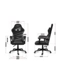 Fotel gamingowy Huzaro Force 4.4 Grey Mesh