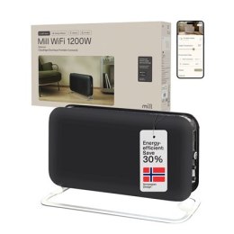 Mill CO1200WIFI3BLACK GEN3 Convection Heater, 1200W, Steel fronts, LED display, Black | Mill | Heater | CO1200WIFI3BLACK GEN3 | 