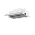 Okap teleskopowy CATA CAMPANA TFH 6830 GWH Klasa efektywności energetycznej A+++ Szerokość 60 cm 795 m3/h Sterowanie dotykowe DO