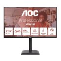 AOC E4 Q32E4U monitor komputerowy 80 cm (31.5") 2560 x 1440 px Quad HD LED Czarny
