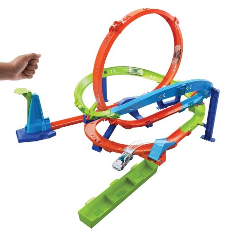Hot Wheels Action Zestaw Zakręcone tornado Loop Cyclone Challenge HTK16 MATTEL
