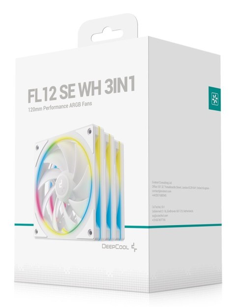 DeepCool FL12 SE WH 3IN1 Obudowa komputera Wentylator 12 cm Biały