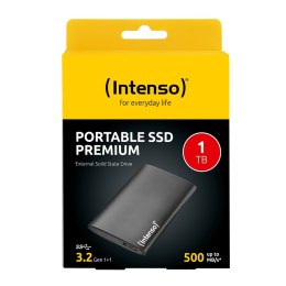 Intenso 3823461 Zewnętrzny dysk SSD 1 TB USB Typu-A 3.2 Gen 1 (3.1 Gen 1) Czarny