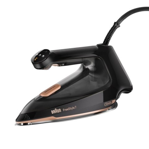 Braun FI 7276 BK FreeStyle 7 Żelazko parowe Czarny, Złoto