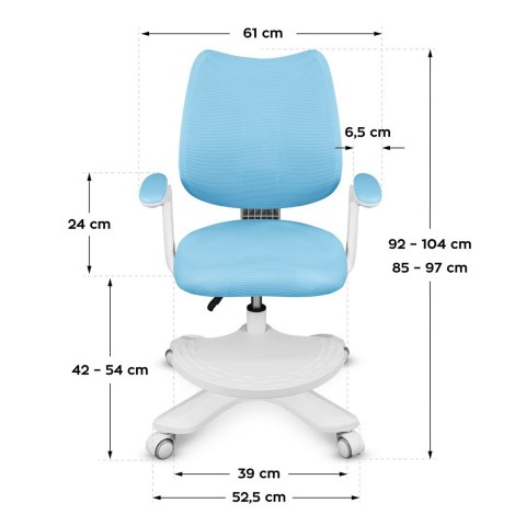 Fotel obrotowy Junior 4.6 Blue